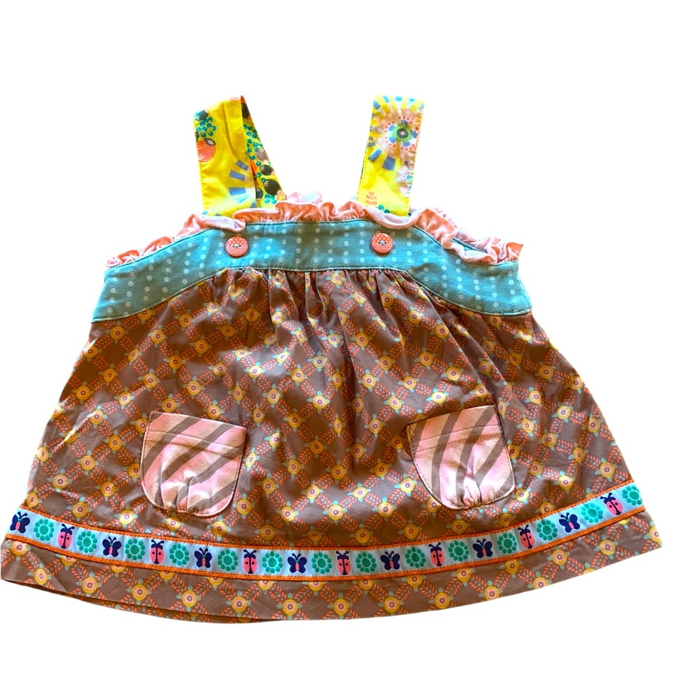 Sz 2 Matilda Jane Toddler Girls Happy & Free Chocolaty Goodness Ethel Tank Top